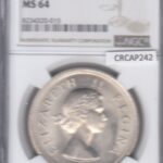 CRCAP242 MONEDA SUDAFRICA 5 SHILLINGS  1958 MS 64