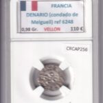 CRCAP256 MONEDA FRANCIA DENARIO CONDADO DE MELGUEIL VELLON