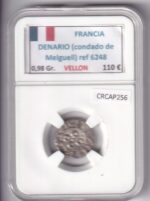 CRCAP256 MONEDA FRANCIA DENARIO CONDADO DE MELGUEIL VELLON