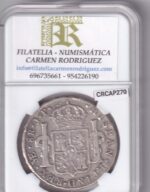 CRCAP270 MONEDA ESPAÑA CARLOS IV 8 REALES 1808 LIMA JP PLATA - Imagen 2