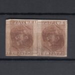 CRCOL020 PAREJA SELLOS  COLONIA CUBA CAT 72X CON MACULATURA