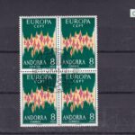 CRCOL895 SELLOS ESPAÑA COLONIA ANDORRA Nº 72 BLOUQE DE 4