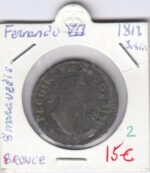 CRE0002 MONEDA  ESPAÑA 8 MARAVEDIES FERNANDO VII 1817 JUBIA BRONCE
