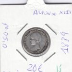 CRE0015 MONEDA  ESPAÑA ALFONSO XIII 1889 50 CTS PLATA