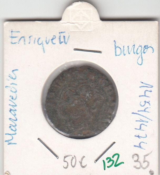 CRE0132 CRE0132 MONEDA ESPAÑA BURGOS ENRIQUE IV MARAVEDIES - Imagen 1