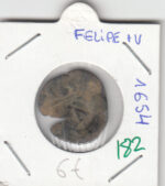CRE0182 MONEDA  ESPAÑA FELIPE IV 1654