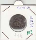 CRE0183 MONEDA  ESPAÑA FELIPE IV