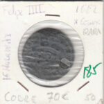 CRE0185 MONEDA ESPAÑA CARLOS IV 16 MARAVEDIS 1662 RARA