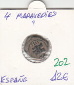 CRE0202 MONEDA  ESPAÑA 4 MARAVEDIES