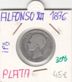 CRE0308 MONEDA  ESPAÑA ALFONSO XIII 1876 1 PESETA PLATA
