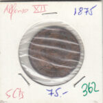 CRE0362 MONEDA  ESPAÑA ALFONSO XII 5 CENTIMOS 1875