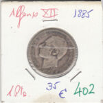 CRE0402 MONEDA  ESPAÑA PLATA ALFONSO XII PLATA 1 PESETA 1885