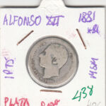 CRE0438 MONEDA  ESPAÑA ALFONSO XII PLATA 1 PESETA 1881 81 MSM