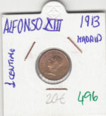 CRE0496 MONEDA  ESPAÑA ALFONSO XIII 1913 1 CENTIMO MADRID