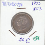CRE0538 MONEDA  ESPAÑA ALFONSO XIII PLATA 1 PESETA 1903 03
