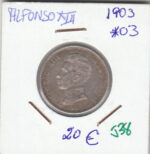 CRE0538 MONEDA  ESPAÑA ALFONSO XIII PLATA 1 PESETA 1903 03