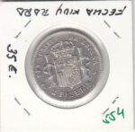 CRE0554 MONEDA  ESPAÑA ALFONSO XII PLATA 2 PESETAS 1883 - Imagen 2