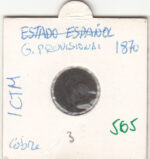 CRE0565 MONEDA  ESPAÑA GOB PROVISIONAL 1 CENTIMO 1870 MBC