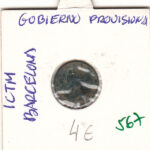 CRE0567 MONEDA  ESPAÑA GOB PROVISIONAL 1 CENTIMO 1870 BC