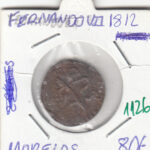 CRE1126 MONEDA  ESPAÑA FERNANDO VII MORELOS 1812 BC