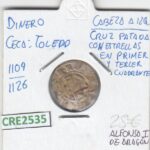 CRE2535 MONEDA ARAGONESA DINERO TOLEDO 1109-1126