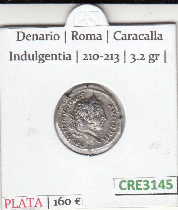 CRE3145 CRE3145 MONEDA ROMAMA DENARIO VER DESCRIPCION EN FOTO - Imagen 1