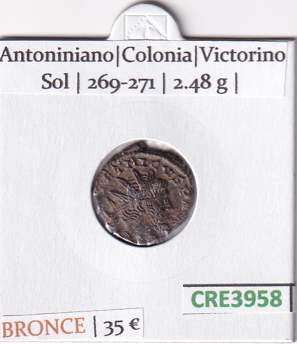 CRE3958 CRE3958 MONEDA ROMANA ANTONINIANO COLONIA VICTORIANO SOL - Imagen 1
