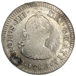 CRE4461 MONEDA ESPAÑA CARLOS III 1/2 REAL 1786 FM MEXICO - Imagen 3