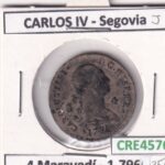 CRE4576 MONEDA ESPAÑA CARLOS IV 4 MARAVEDIS 1796 SEGOVIA