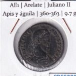 CRE5228 MONEDA ROMANA AE1 ARELATE JULIANO II BRONCE