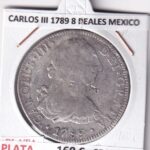 CRE5459 MONEDA ESPAÑA CARLOS III 1789 8 REALES MEXICO PLATA