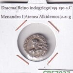 CRE7037BIS MONEDA DRACMA MENANDRO I ATENEA ALKIDEMOS 155-130 A.C VER FOTOS