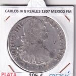 CRE7646 MONEDA ESPAÑA CARLOS IV 8 REALES 1807 MEXICO FM