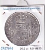 CRE7646 MONEDA ESPAÑA CARLOS IV 8 REALES 1807 MEXICO FM - Imagen 2