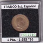 CRE7719 MONEDA ESPAÑA ESTADO ESPAÑOL 1 PESETA 1953 *56
