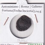 CRE7741 MONEDA ROMANA ANTONINIANO ROMA GALIENO FORTUNA FECHA INCIERTA