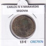 CRE7970 MONEDA ESPAÑA CARLOS IV 4 MARAVEDIS SEGOVIA