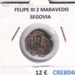 CRE8046 MONEDA ESPAÑA FELIPE III 2 MARAVEDIS SEGOVIA