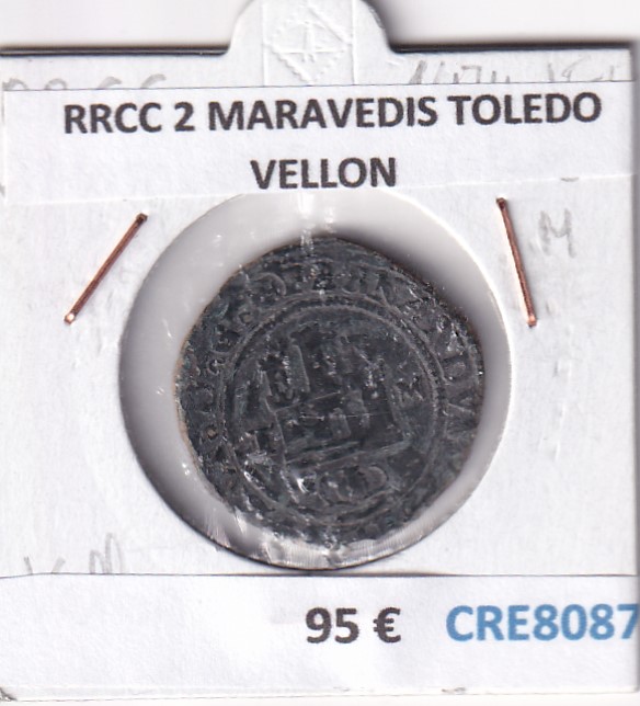 CRE8087 CRE8087 MONEDA ESPAÑA RRCC 2 MARAVEDIS TOLEDO VELLON - Imagen 1