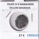 CRE8101 MONEDA ESPAÑA FELIPE IV 8 MARAVEDIS VELLON GRANADA