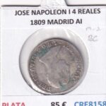 CRE8158 MONEDA ESPAÑA JOSE NAPOLEON I 4 REALES 1809 MADRID AI PLATA