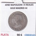 CRE8161 MONEDA ESPAÑA JOSE NAPOLEON I 4 REALES 1810 MADRID AI PLATA