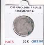 CRE8162 MONEDA ESPAÑA JOSE NAPOLEON I 4 REALES 1810 MADRID AI PLATA