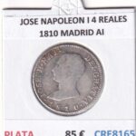 CRE8165 MONEDA ESPAÑA JOSE NAPOLEON I 4 REALES 1810 MADRID AI PLATA