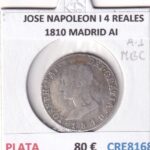 CRE8168 MONEDA ESPAÑA JOSE NAPOLEON I 4 REALES 1810 MADRID AI PLATA