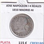 CRE8180 MONEDA ESPAÑA JOSE NAPOLEON I 4 REALES 1810 MADRID AI PLATA