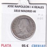 CRE8182 MONEDA ESPAÑA JOSE NAPOLEON I 4 REALES 1810 MADRID AI PLATA