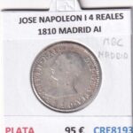 CRE8193 MONEDA ESPAÑA JOSE NAPOLEON I 4 REALES 1810 MADRID AI PLATA