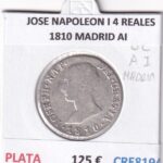 CRE8194 MONEDA ESPAÑA JOSE NAPOLEON I 4 REALES 1810 MADRID AI PLATA