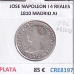 CRE8197 MONEDA ESPAÑA JOSE NAPOLEON I 4 REALES 1810 MADRID AI PLATA